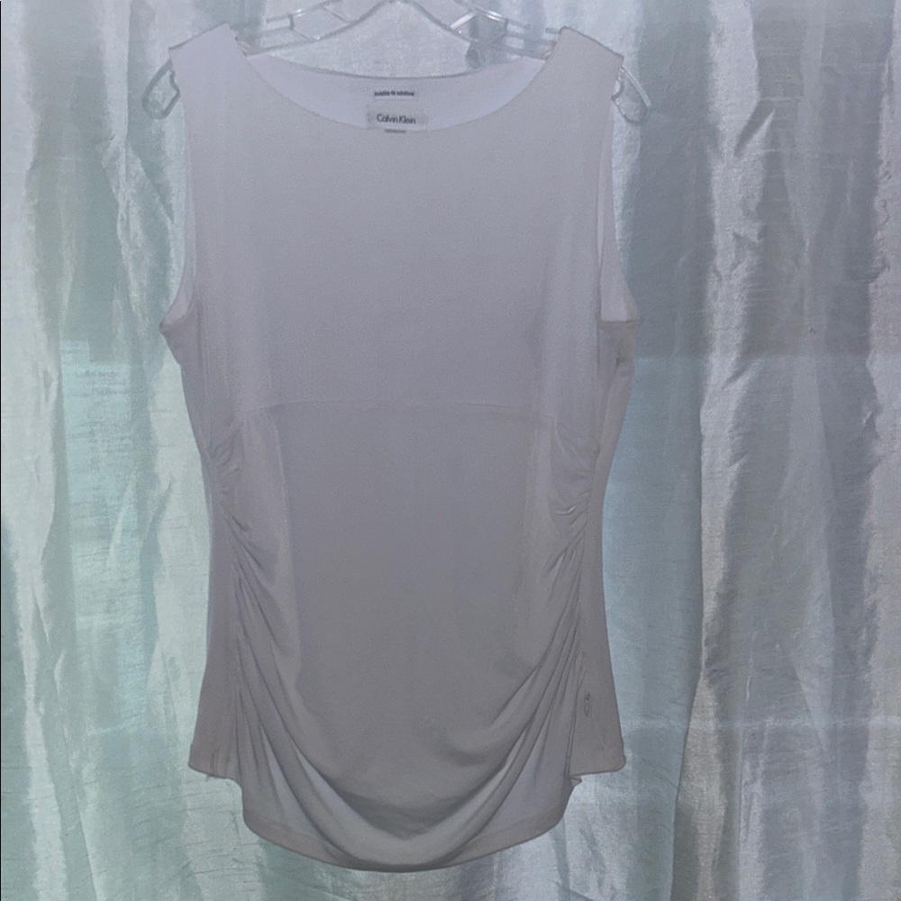 Calvin Klein Women's Elegant Cream Tank Top